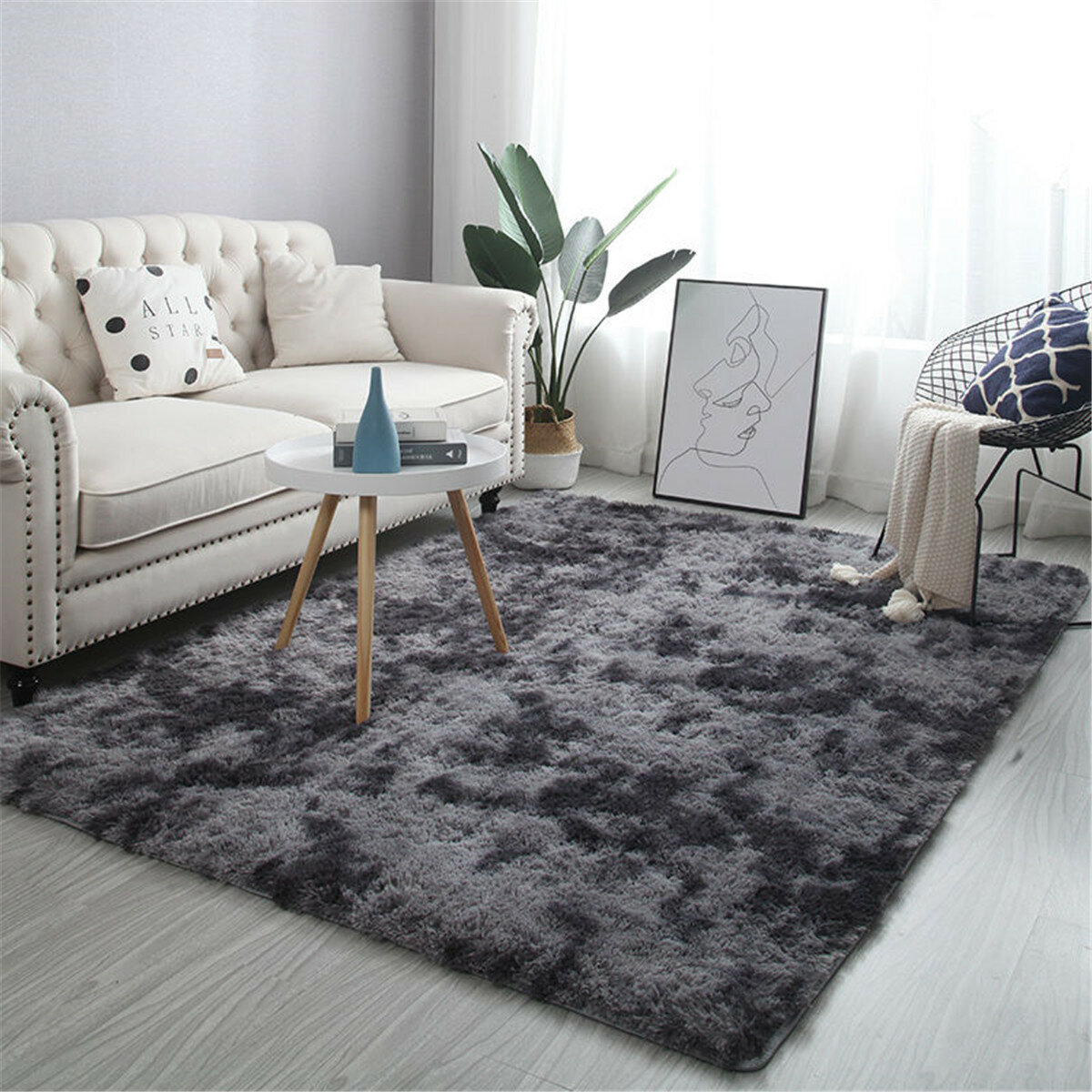 Soft Thick Carpet Plush Rug Fluffy Floor Carpets Soft Velvet Mat for Living Room 