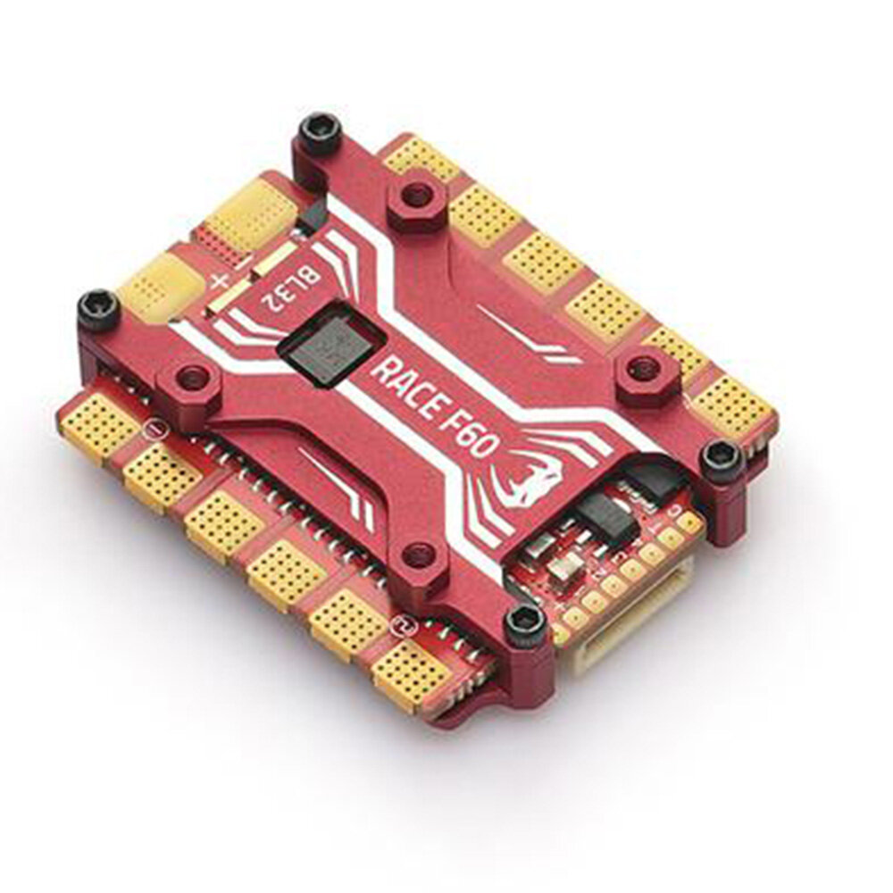 

20x20mm MAMBA RACE 60A 3-6S Blheli_32 4 In 1 Brushless ESC DSHOT1200 for RC Drone FPV Racing