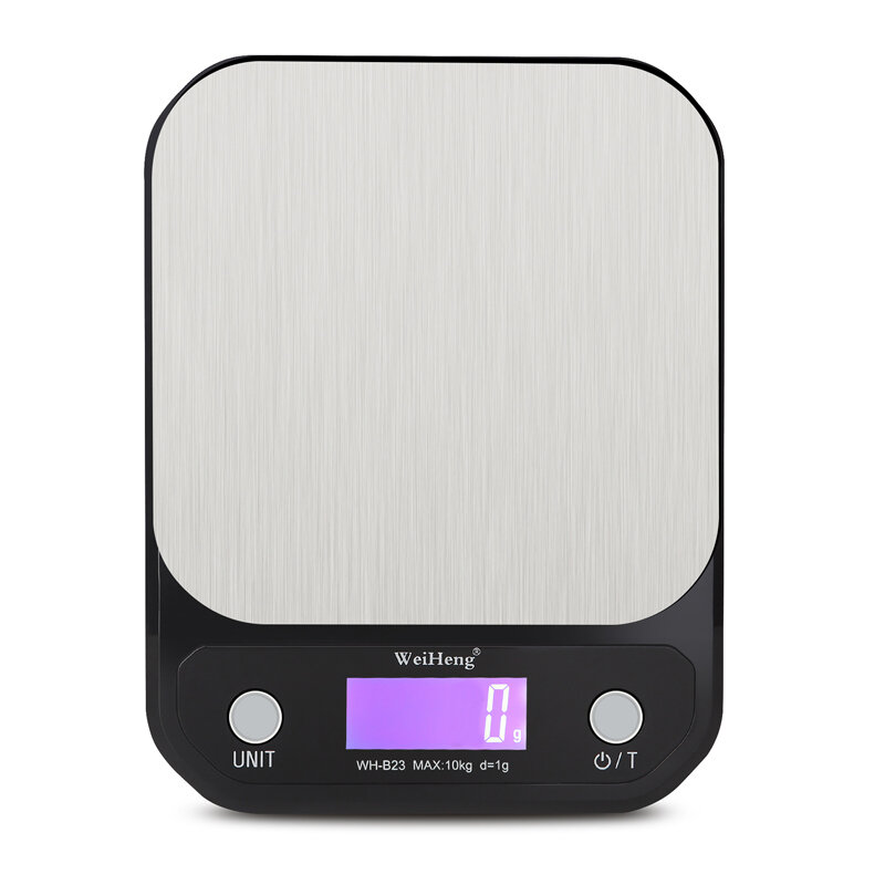 

WH-B28 LCD Digital Kitchen Scales Stainless Steel Portable Food Scale High Precision Weight Electronic Scale 10kg/1g 5kg