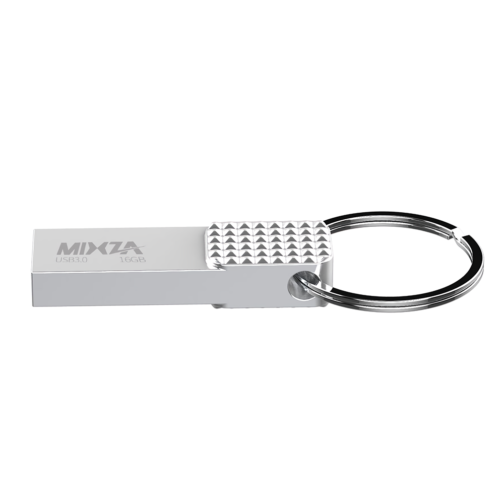 MIXZA JS-03 128G USB3.0 USBFlashドライブペンドライブメモリディスクメタルUSBスティック16G32G64Gキーリング付き