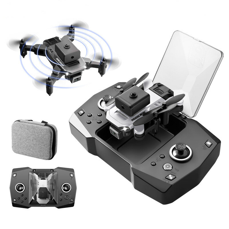 KY912 Mini WiFi FPV con doppia telecamera HD 4K, evitamento ostacoli a infrarossi a 360°, drone quadricottero pieghevole
