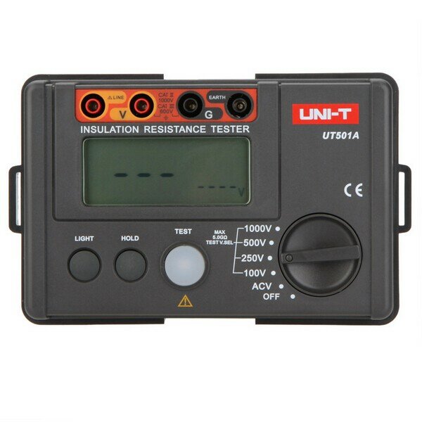 UNI-T UT501A 1000V絶縁抵抗計グランドテスターメガオームメーター、メーター、LCDバックライト付 от Banggood WW