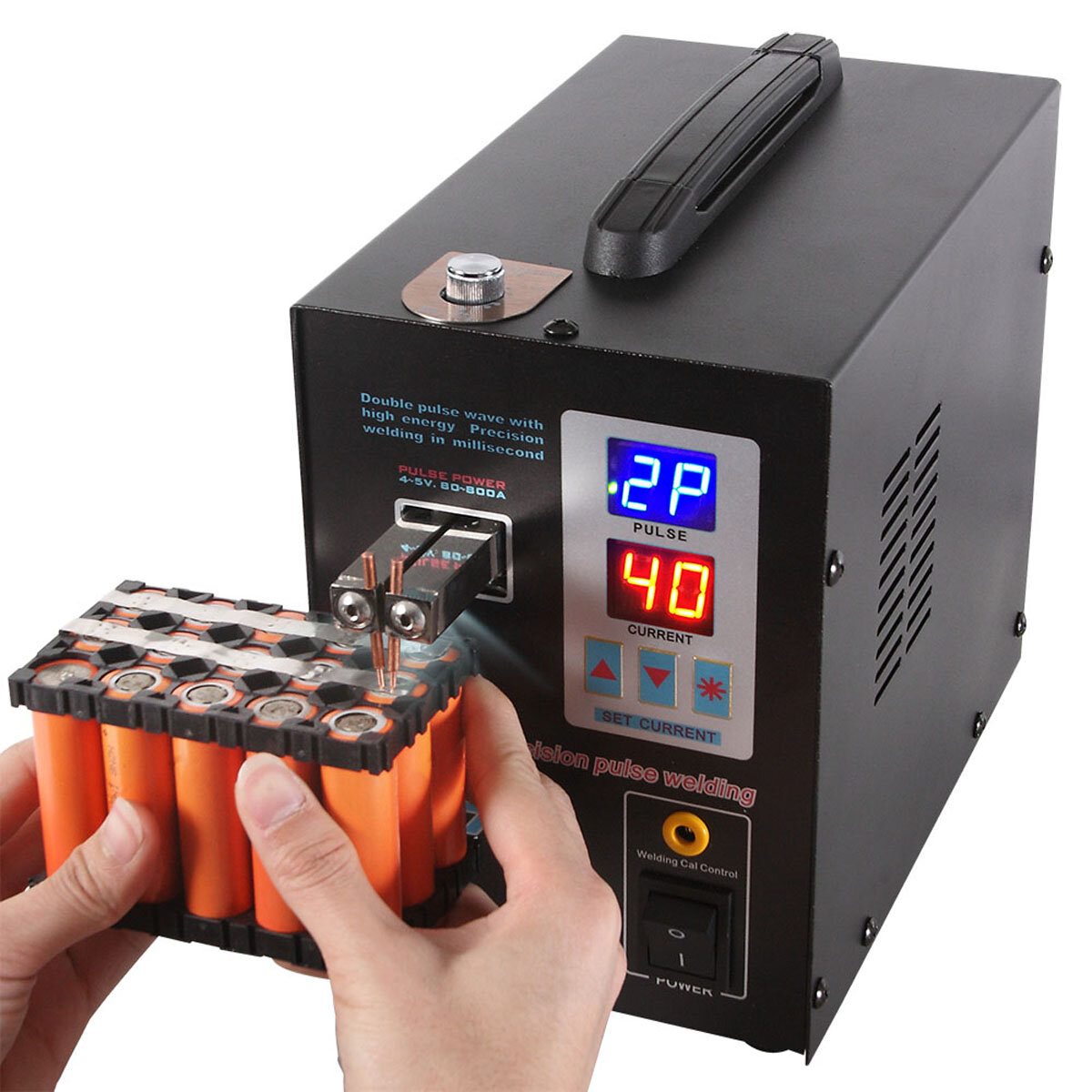 Sunkko 737g 220v Battery Spot Welder Hand Held Welding Machine With Pulse Current Display Sale Banggood Com