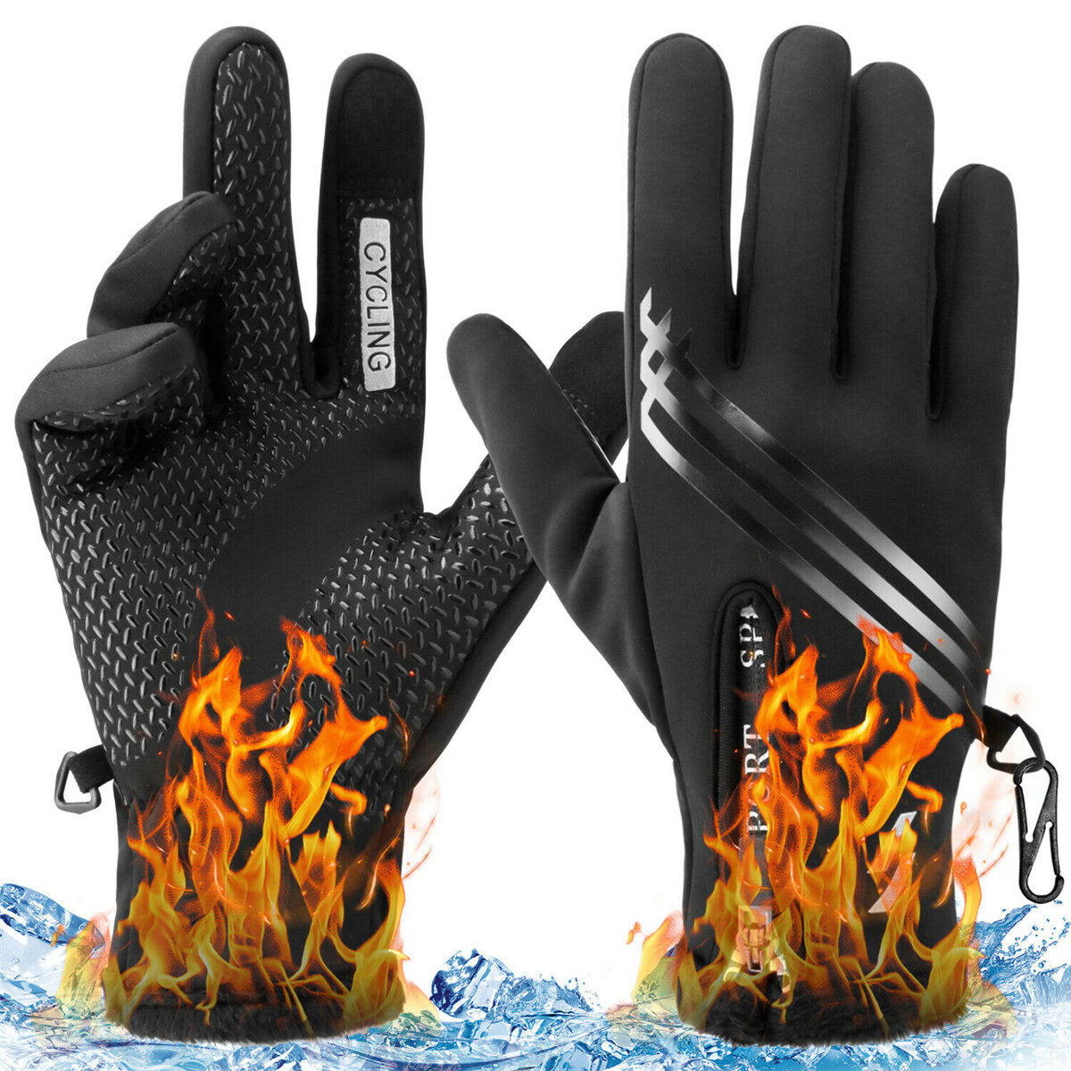Thermal Windproof Anti-slip Warm Gloves Touch Screen Mitten Sports Gloves 