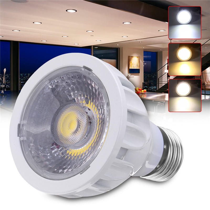E27 7W Niet-dimbare Super Bright Par 20 LED COB Spot Gloeilamp Home Lamp AC85-265V