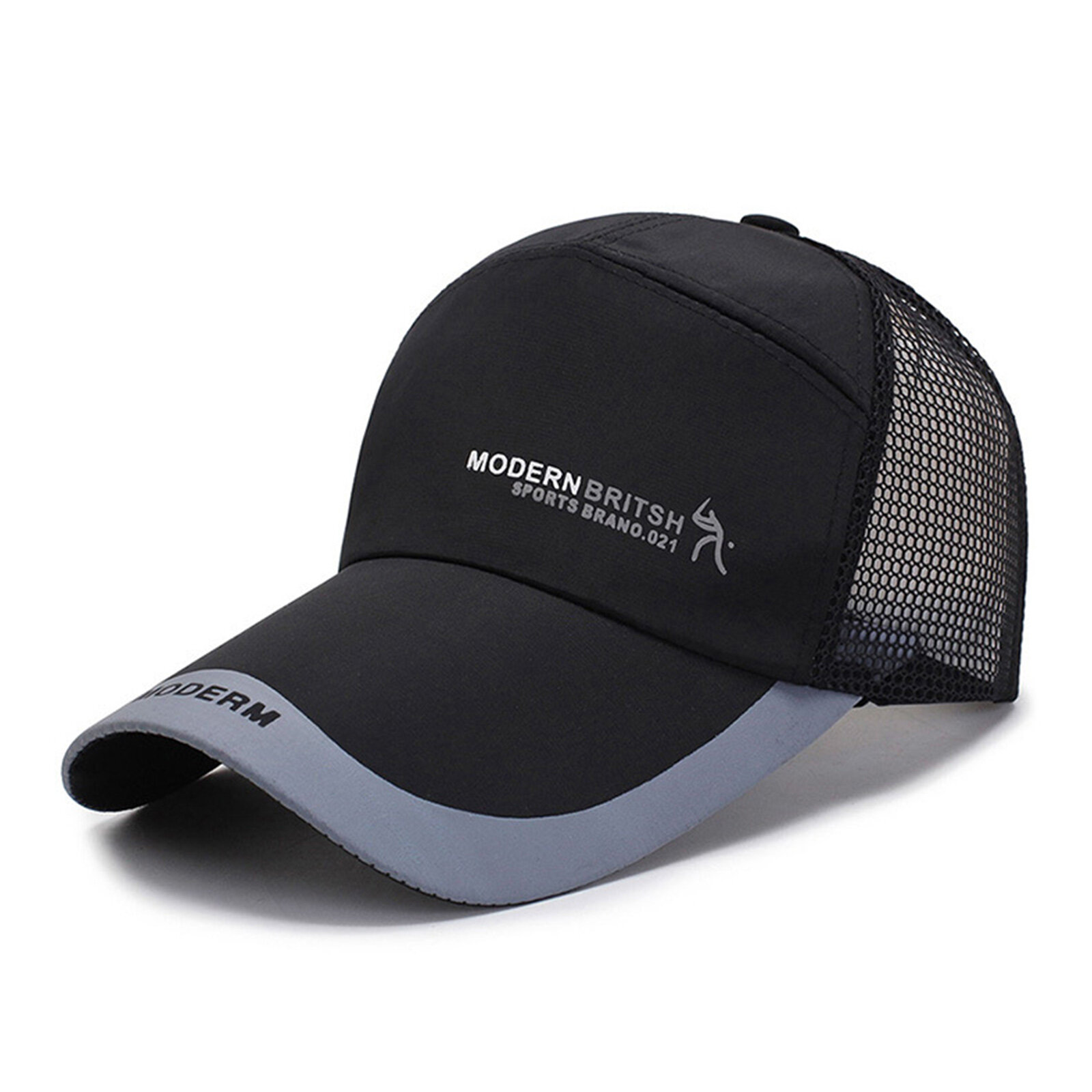 Unisex Polyester Casual Outdoor Breathable Adjustable Quick Dry Sunshade Peaked Caps Baseball Hats