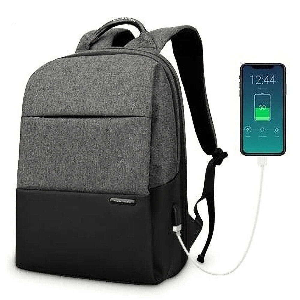 MARK RYDEN MR9618 Men Laptop Bag Backpack Large Capacity Waterproof Schoolbag with USB Charging Male Anti-thief Bag 15.6
