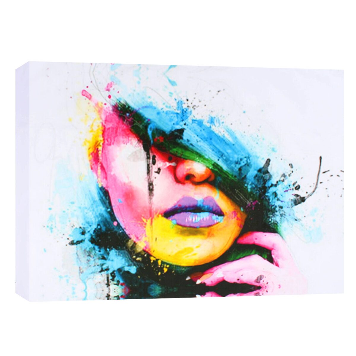 

1 Piece Wall Decorative Paintings Abstract Girl Oil Painting Print Art Pictures Frameless Wall Hanging Decorations for H