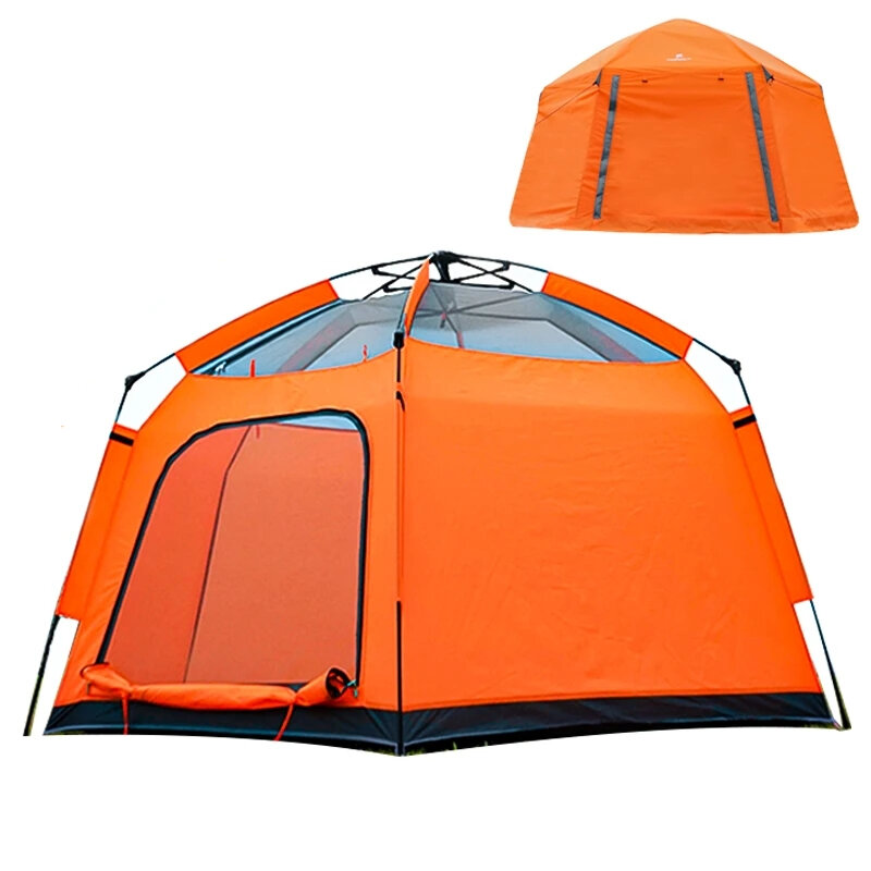 Tenda de acampamento automática para adultos, tenda antimosquitos, casinha de brincar ao ar livre com cortina de sombra