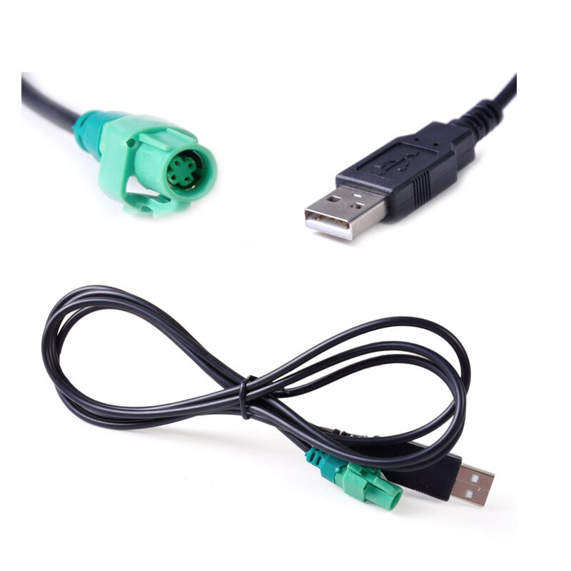 U Disk USB-conversiekabel rond 4-pins naar USB mannelijke connector voor Volkswagen Bora