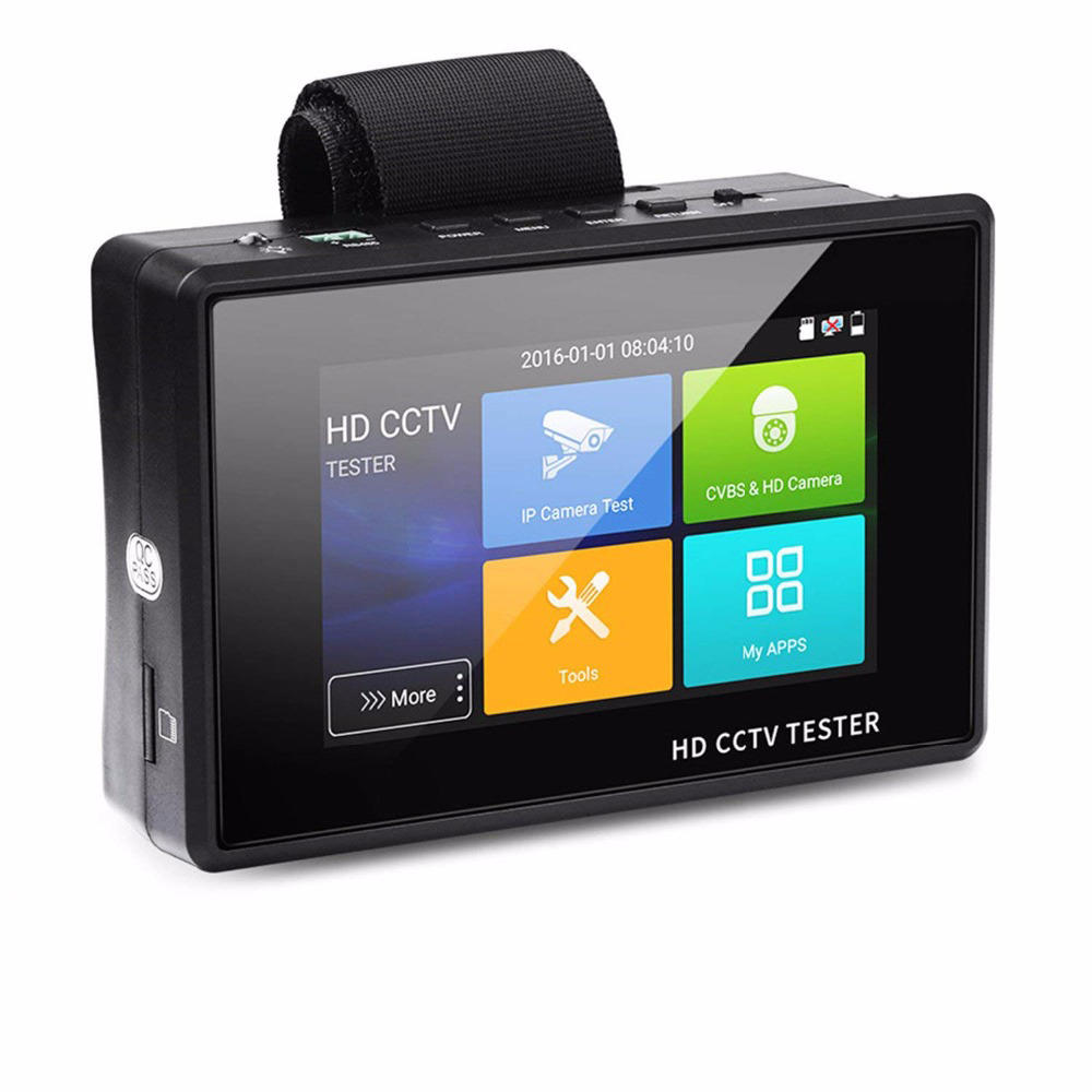 TVI CVI AHD 4 Inch Tester Monitor 4K Camera HD IP CCTV PTZ Control ONVIF DC 12V