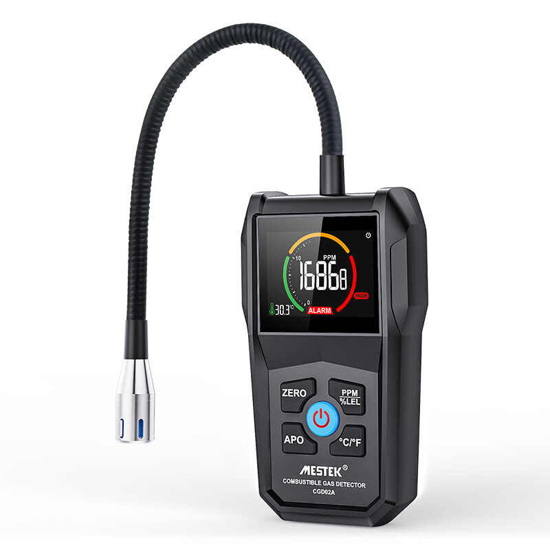 MESTEK CGD-02A Digitale Gas Tester Gas Sensor Luchtkwaliteit Monitor Gaslek Sensor Gas Analyzer Auto