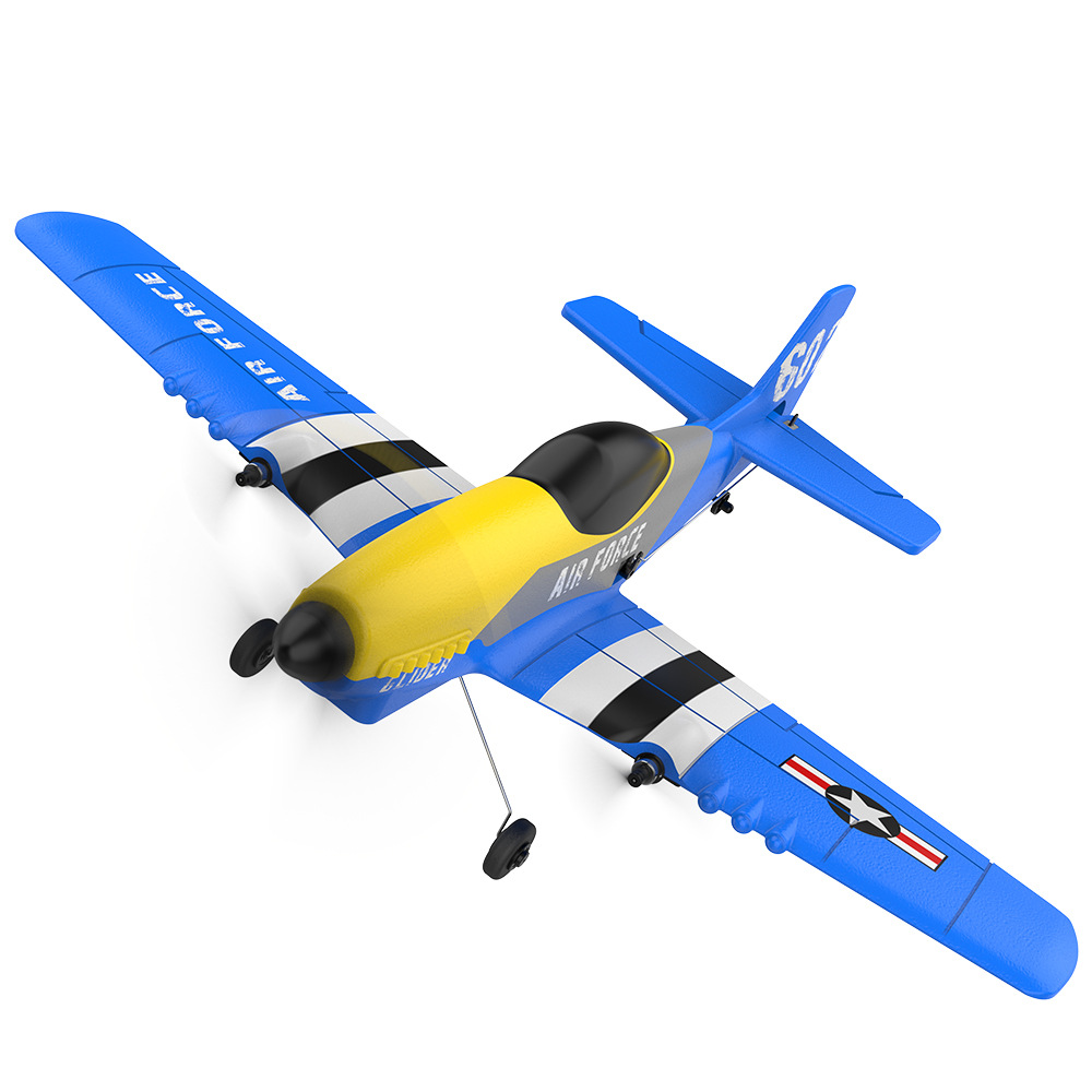 

KFPLAN KF602 P-51 Mustang 370mm Wingspan 2.4GHz 3CH Bulit-in Gyro EPP RC Airplane Trainer Fixed Wing RTF for Beginners