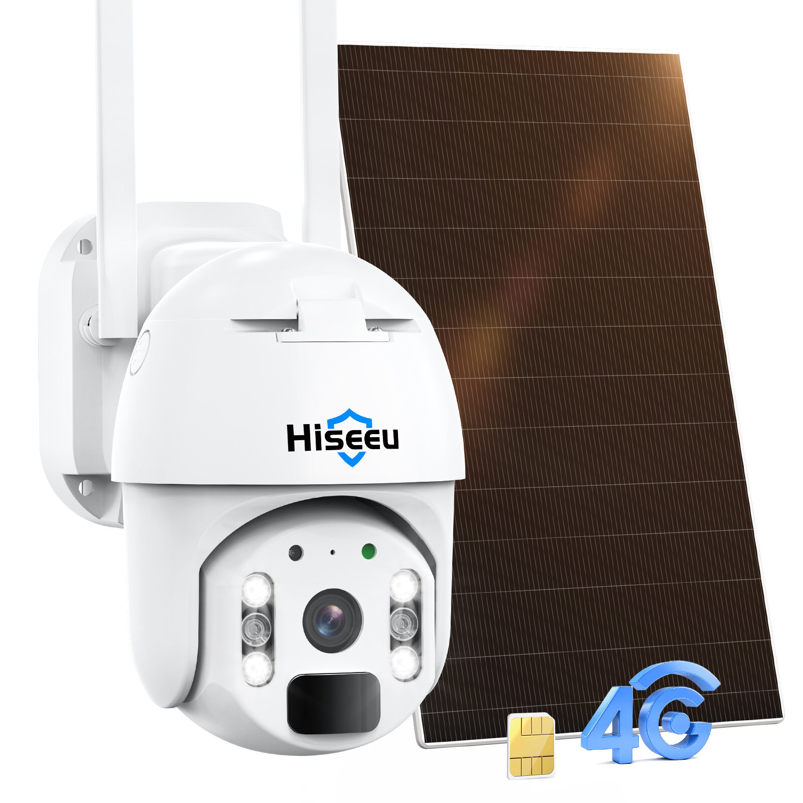Kamera IP bezprzewodowa Hiseeu Wireless 4G LTE Cellular za $96.99 / ~385zł