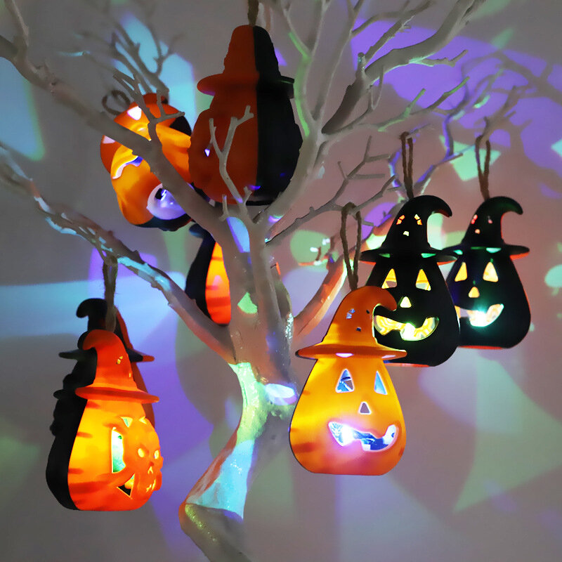 

1Pcs LED Halloween Pumpkin Ghost LightLantern Lamp Ornaments Props Halloween Party Decorations for Home