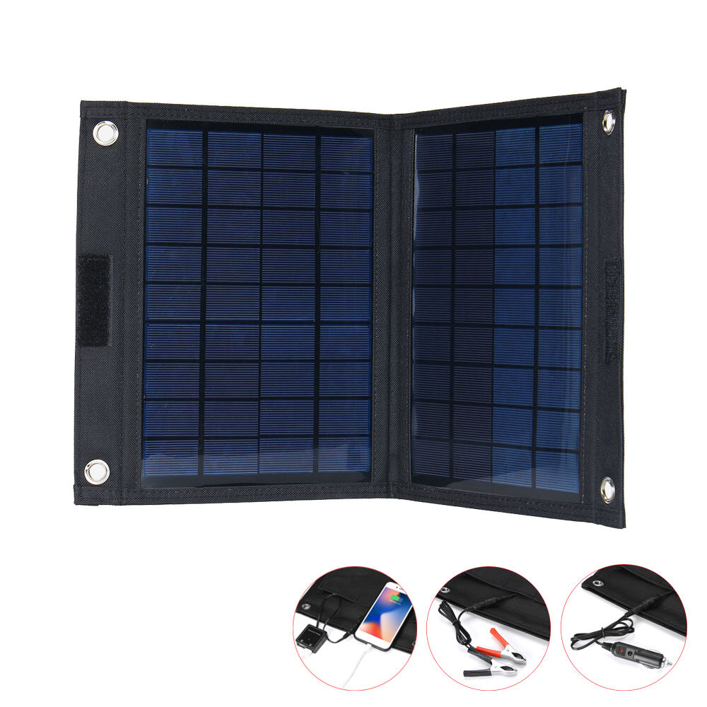 IPRee® 20W 18V Składany panel słoneczny Ładowarka USB Bank zasilania Źródło zasilania do kempingu i podróży