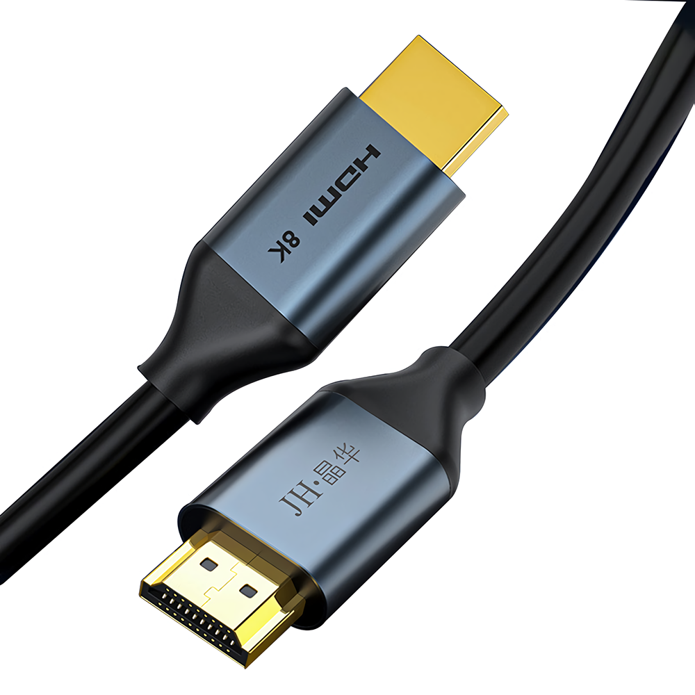 

JH 8K HDMI-кабель HDMI2.1 Видеокабель Коннектор Высокоскоростной 48 Гбит / с Dynamic HDR 3D HD Кабель Технический 120 Гц