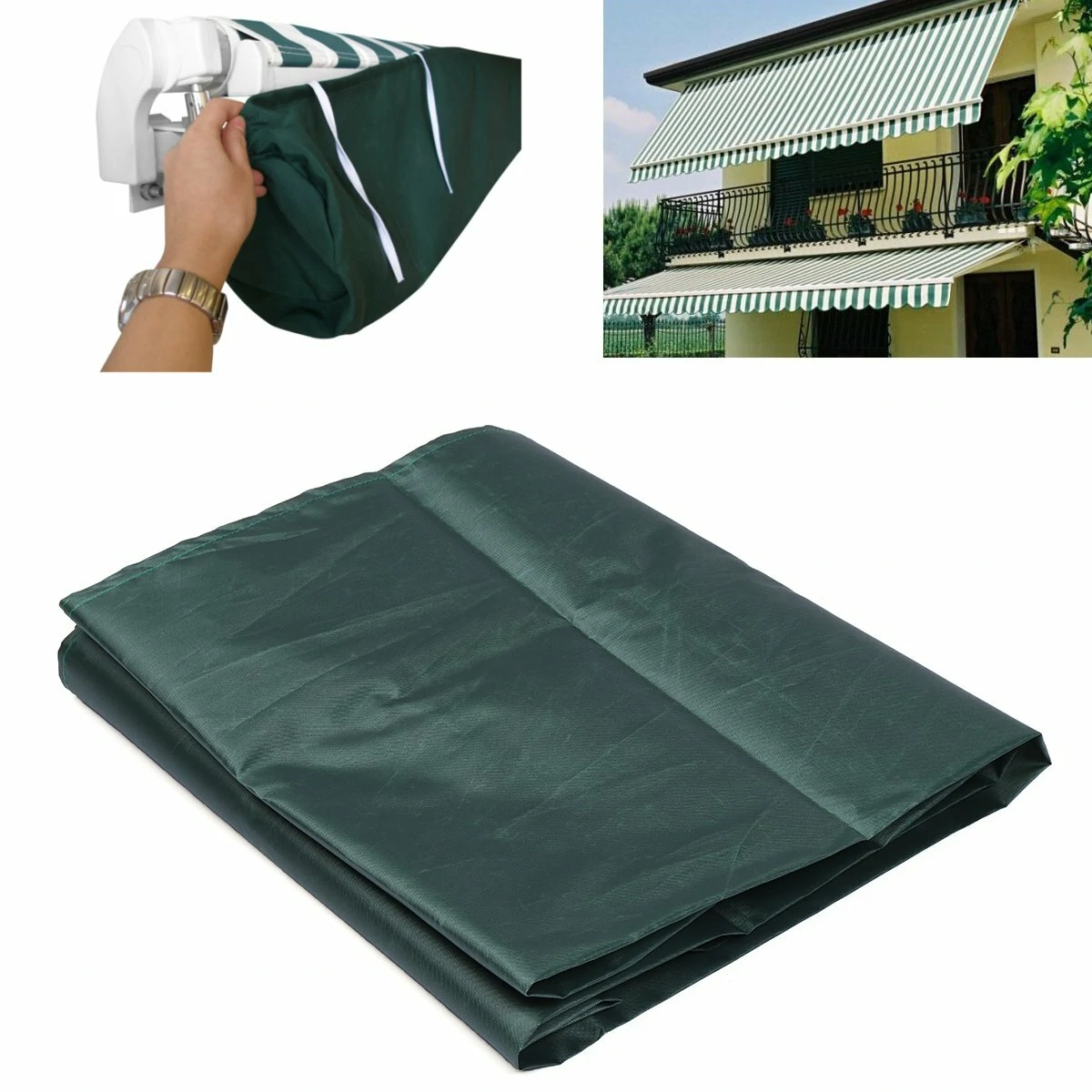 Oxford cloth patio awning storage bag outdoor sun canopy protector cover tent anti dust waterproof