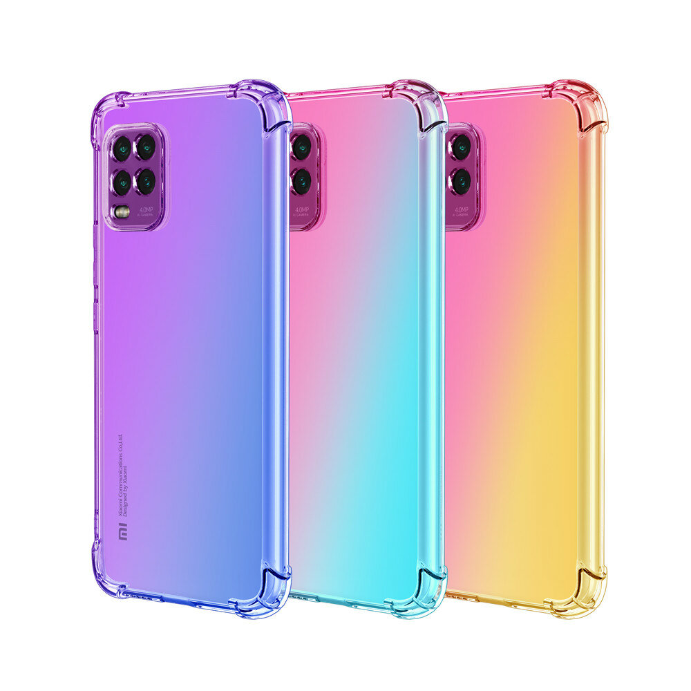 Bakeey Gradient Color with Four-Corner Airbag Shockproof Translucent Soft TPU Protective Case for Xi