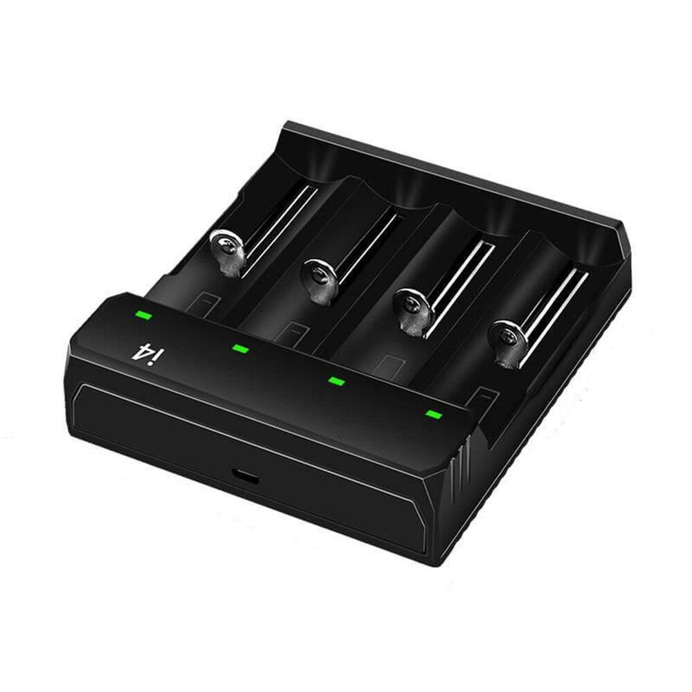 

[USA Direct] I4 4-Slot with USB Type-C Port Universal Rechargeable Battery Charger Intellegent Charger for Flashlight RC
