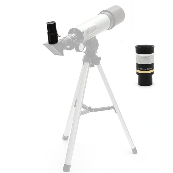 IPRee® Oculare per Telescopio Zoom Deluxe 1,25" 8-24mm Completamente in Metallo con Pellicola Verde FMC HD a Banda Larga