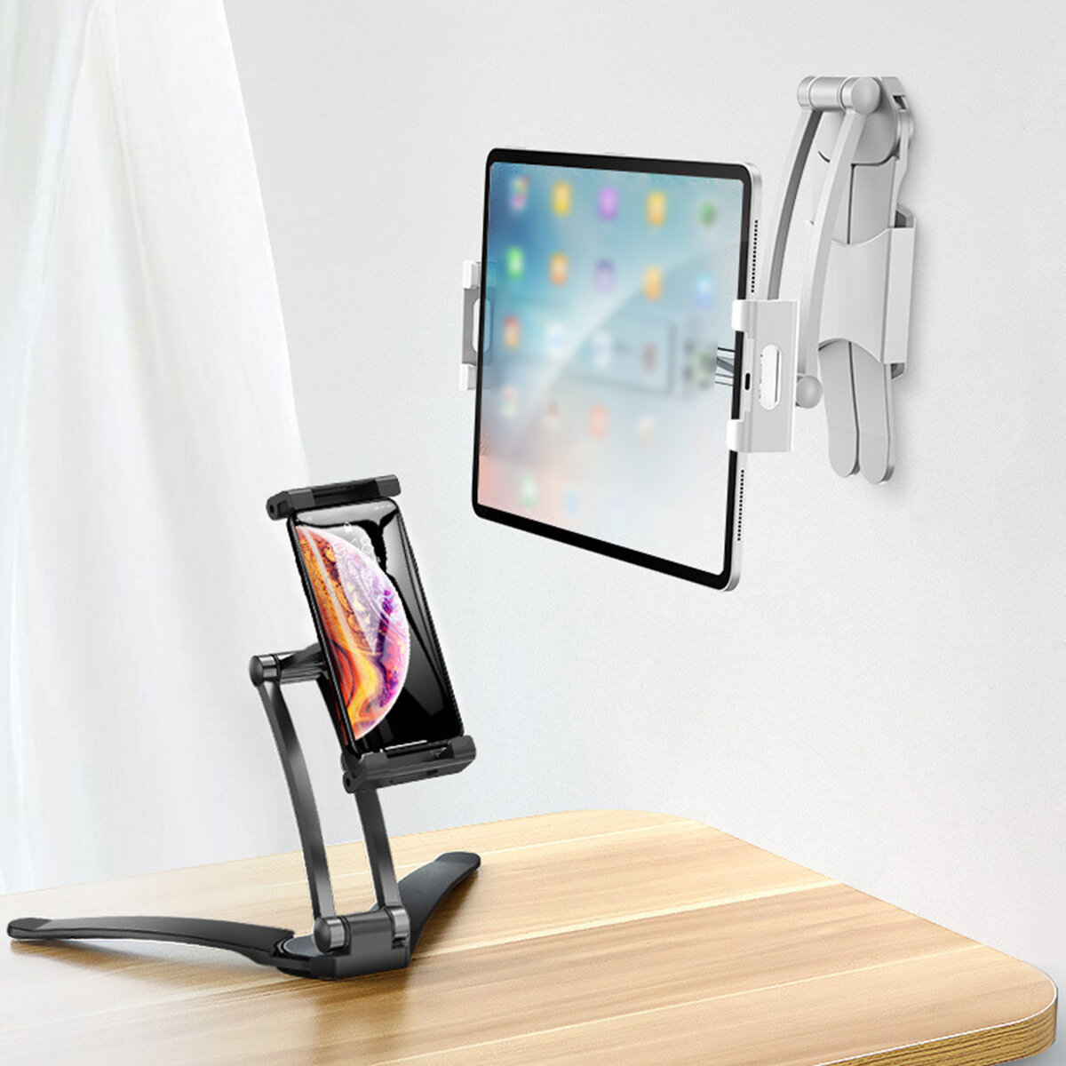 Universal Multifunctional 360 Degree Adjustable Aluminium Alloy Lazy Tablet Stand Phone Holder Deskt