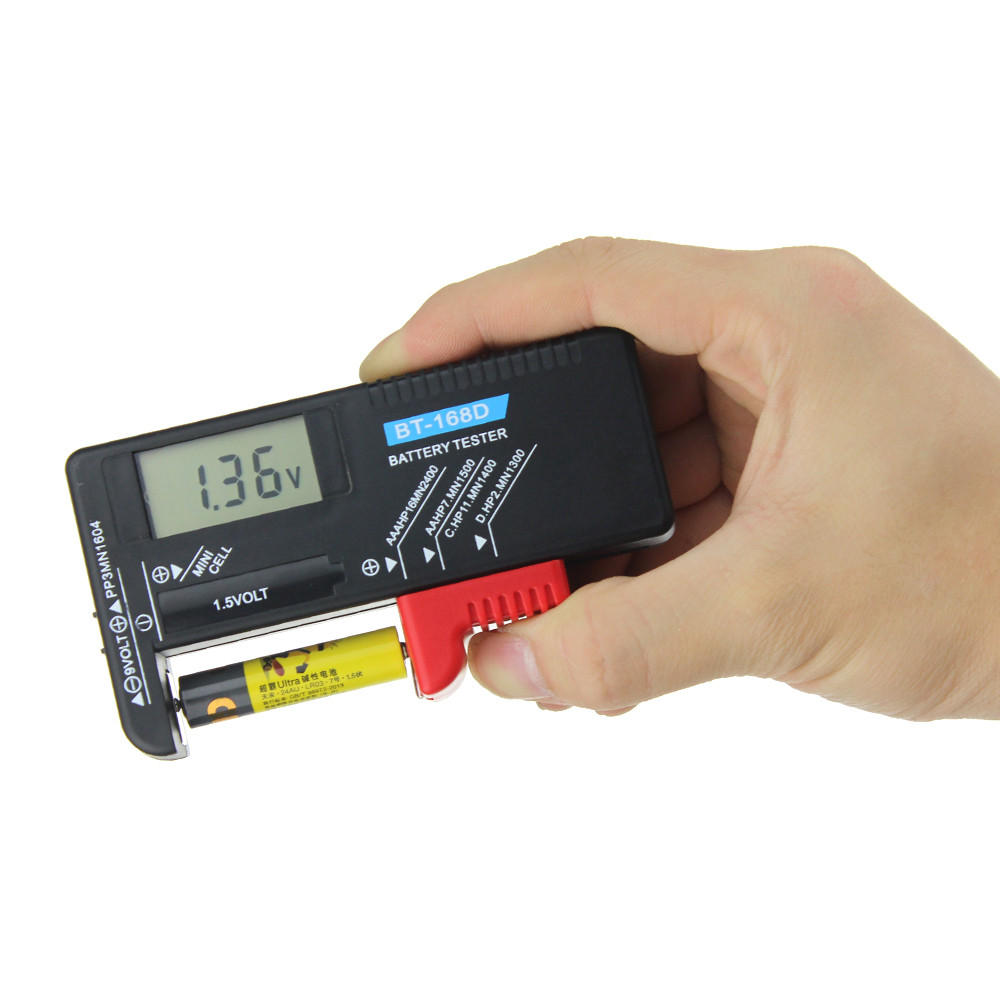 

ANENG BT-168D Digital Universal Battery Checker Volt Checker For 9V 1.5V And AA AAA Cell Batteries LCD Display Battery T