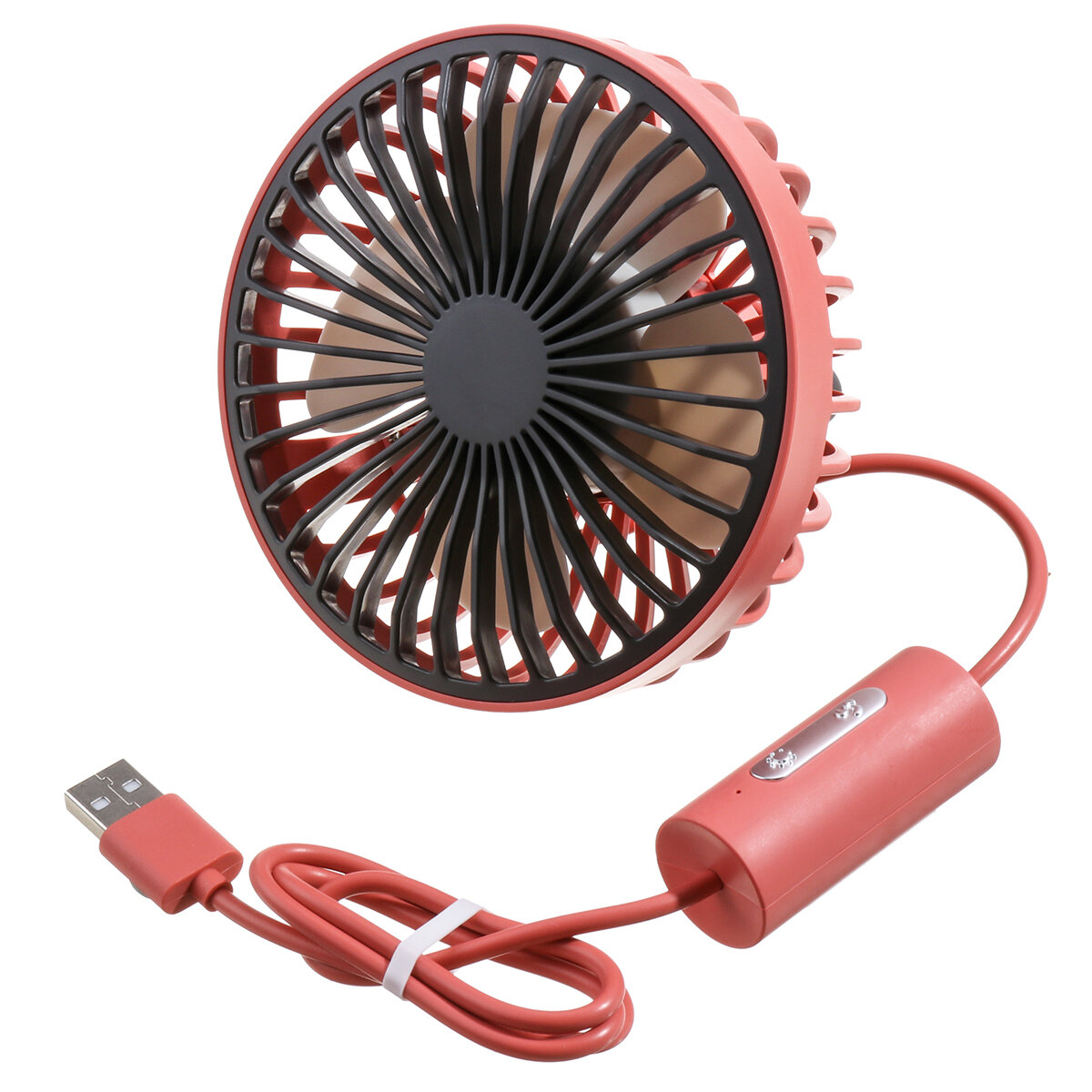 

3 Gears USB Electric Car Fan Low Noise Portable 360° Rotating Cooling Fan For Home Office