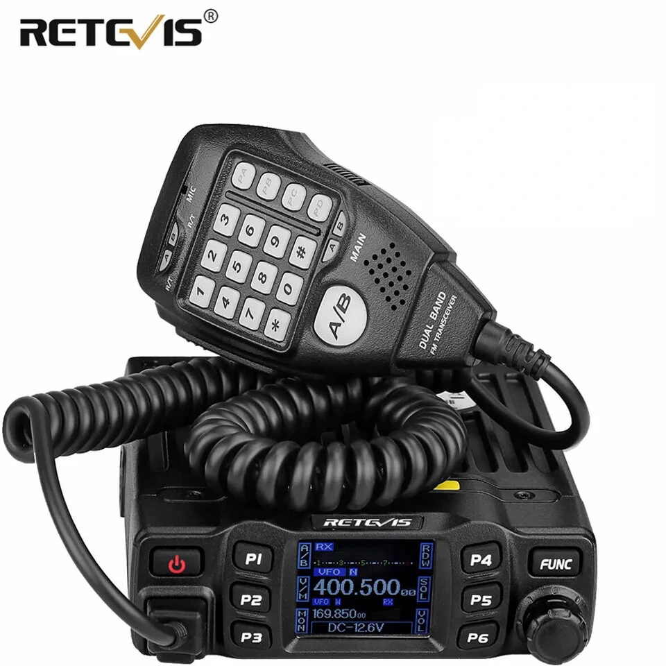 Retevis rt95 car two-way radio station 200ch 25w high power vhf uhf mobile radio car radio chirp ham mobile radio transceiver