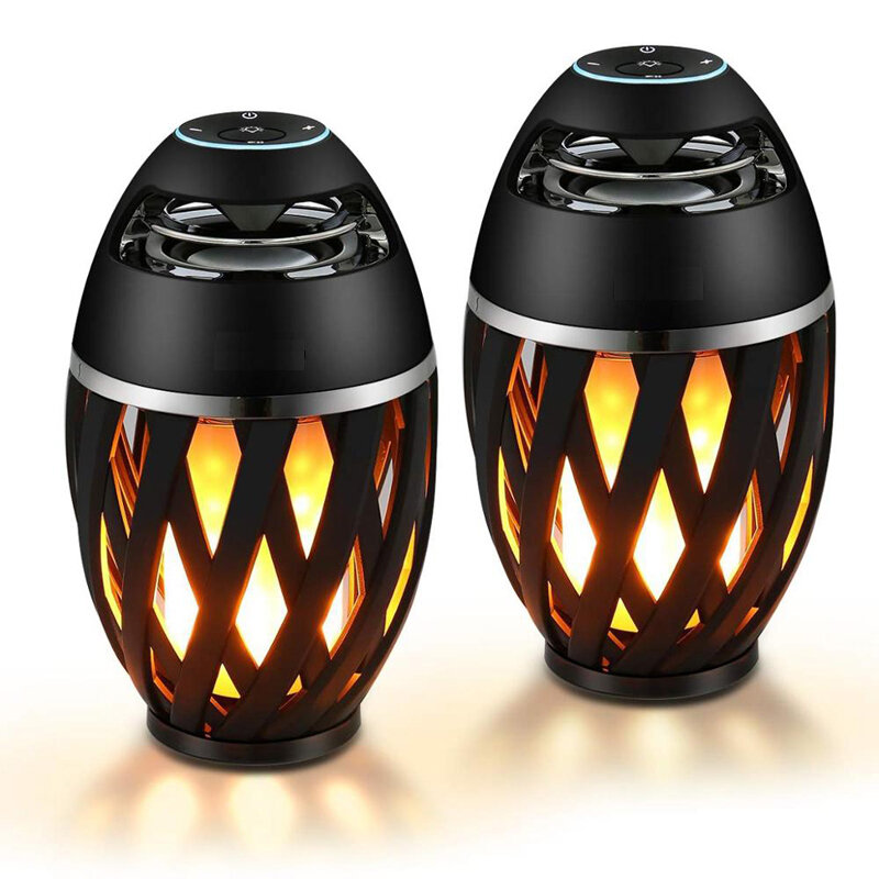 

Bakeey A1 Flame bluetooth Speakers Torch Atmosphere Speaker Wireless Portable Outdoor Speaker with LED Flickers Lights