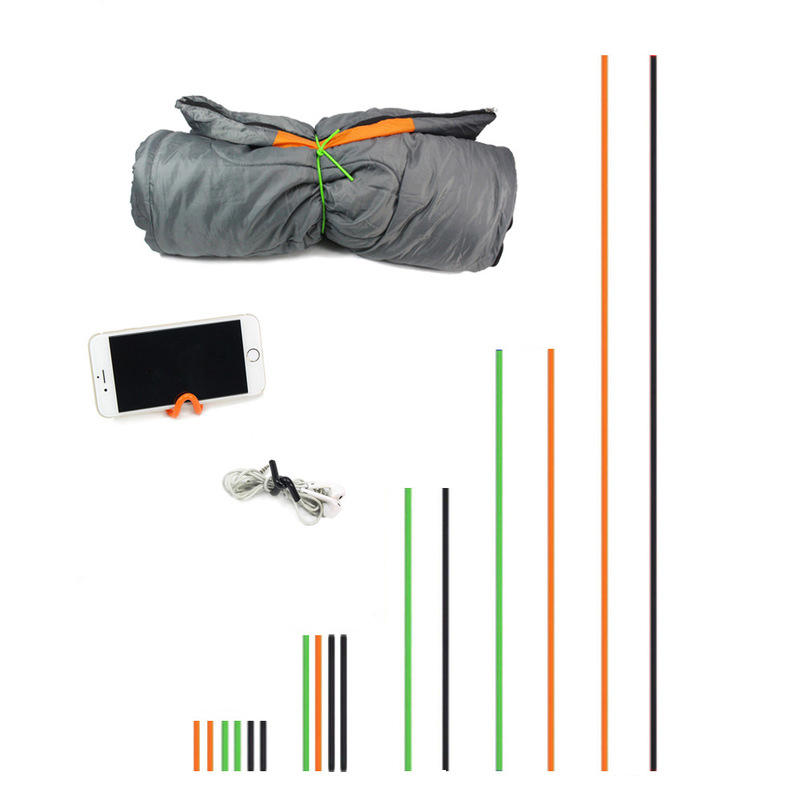 IPRee® 16Pcs / set Silikon-Zeltseil-elastisches Bindungs-Bügel-Bindungs-Kabel kampierendes Picknick