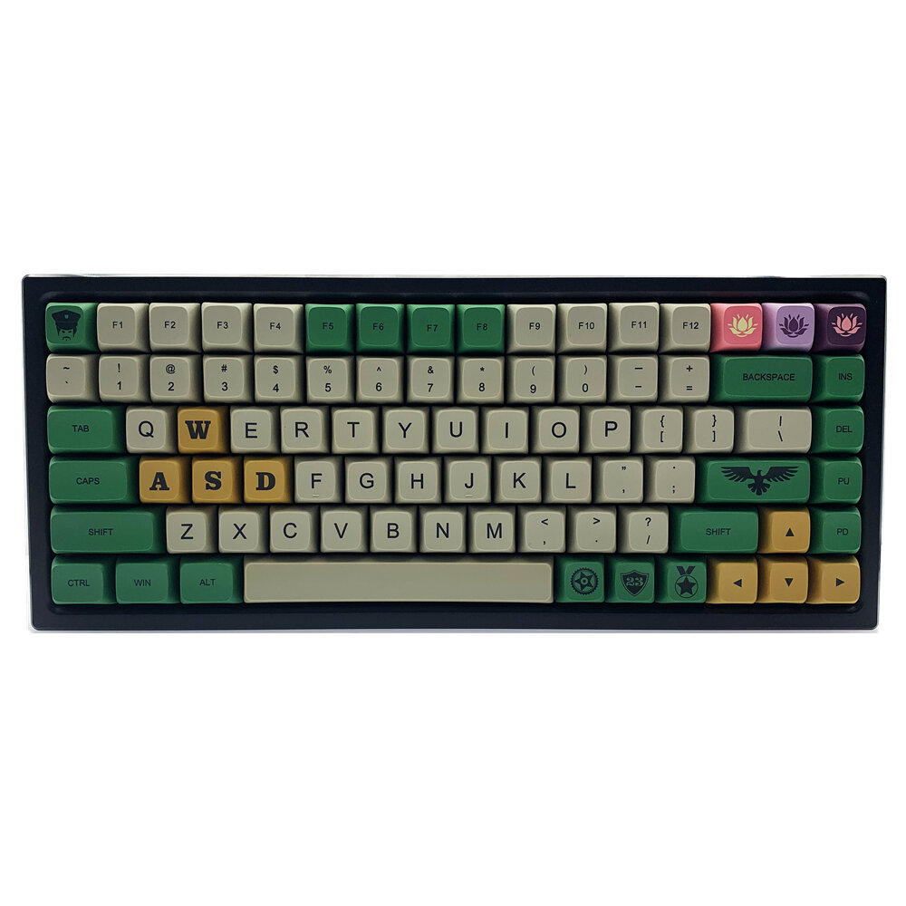 157 Keys Assault PBT Keycap Set XDA Profile Sublimation Custom Keycaps for Mechanical Keyboards