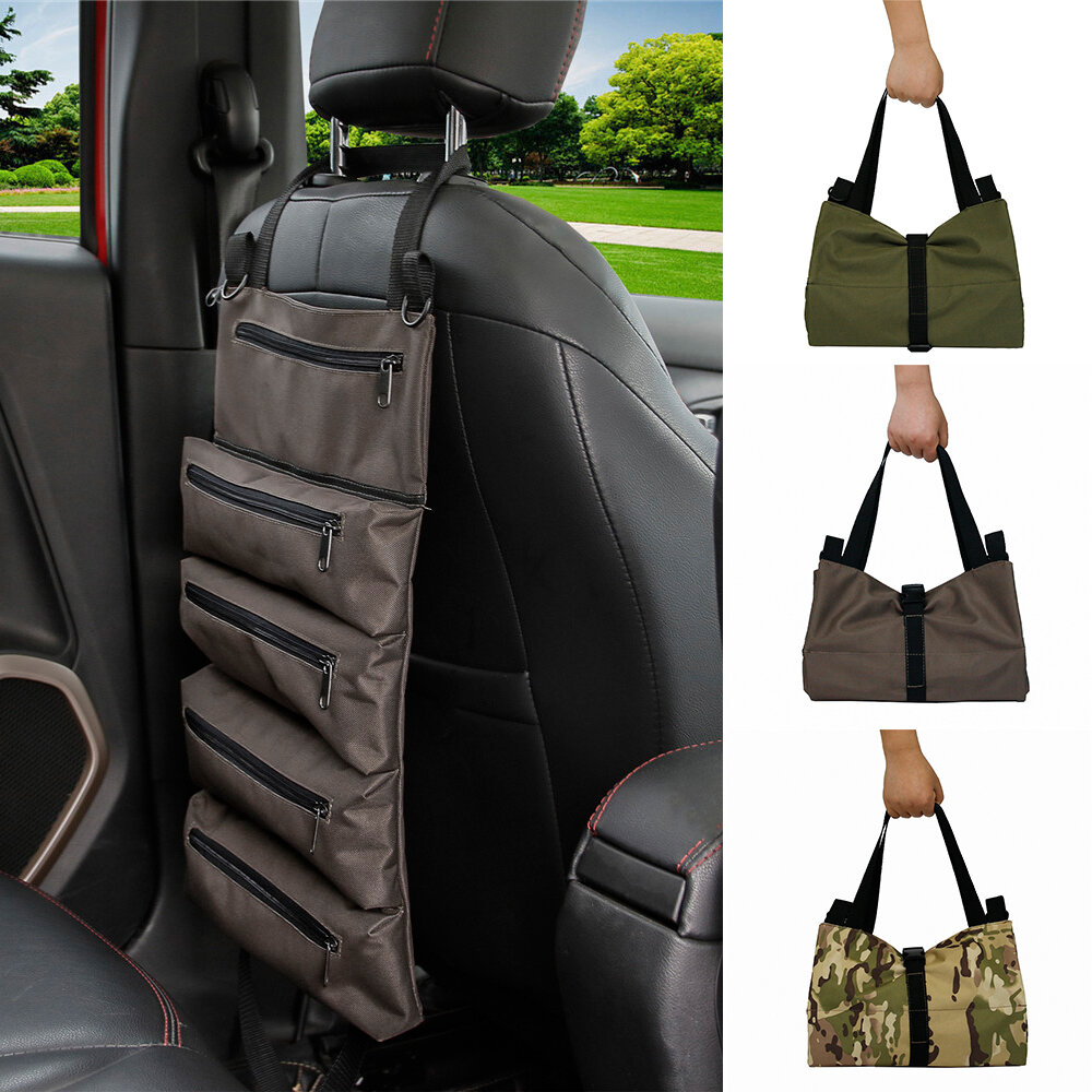 Details about   Tactical Molle Vehicle Panel Car Seat Back Organizer Storage Bag Hanging Pouch 