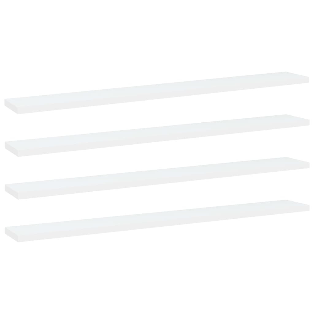 

Bookshelf Boards 4 pcs White 31.5"x3.9"x0.6" Chipboard