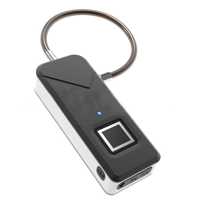 IPRee® 3.7V Inteligentne zabezpieczenie przed kradzieżą USB Blokada linii papilarnych IP65 Wodoodporna torba podróżna Walizka Bagaż bezpieczeństwa Kłódka bezpieczeństwa