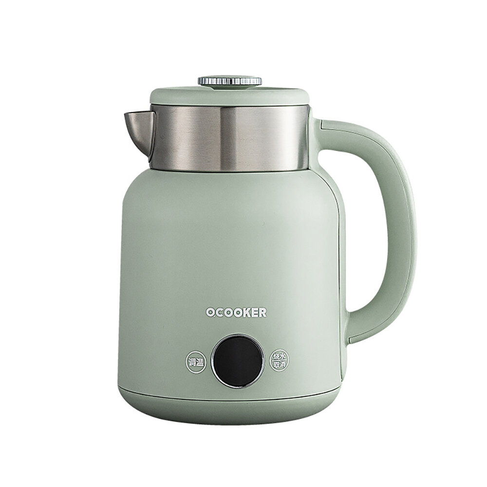

QCOOKER 220V 1500W 1.5L Multifunctional Electric Kettle 2 Boiling Modes 5 Temperature Adjustment Electric Kettle, LED Di