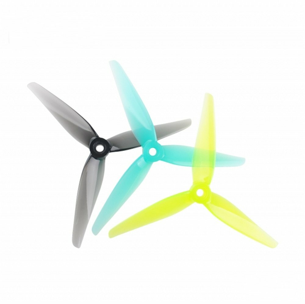2Pairs HQProp R35 5.1Inch 3-blade 5mm Shaft Propeller Poly Carbonate for FPV Racing RC Drone