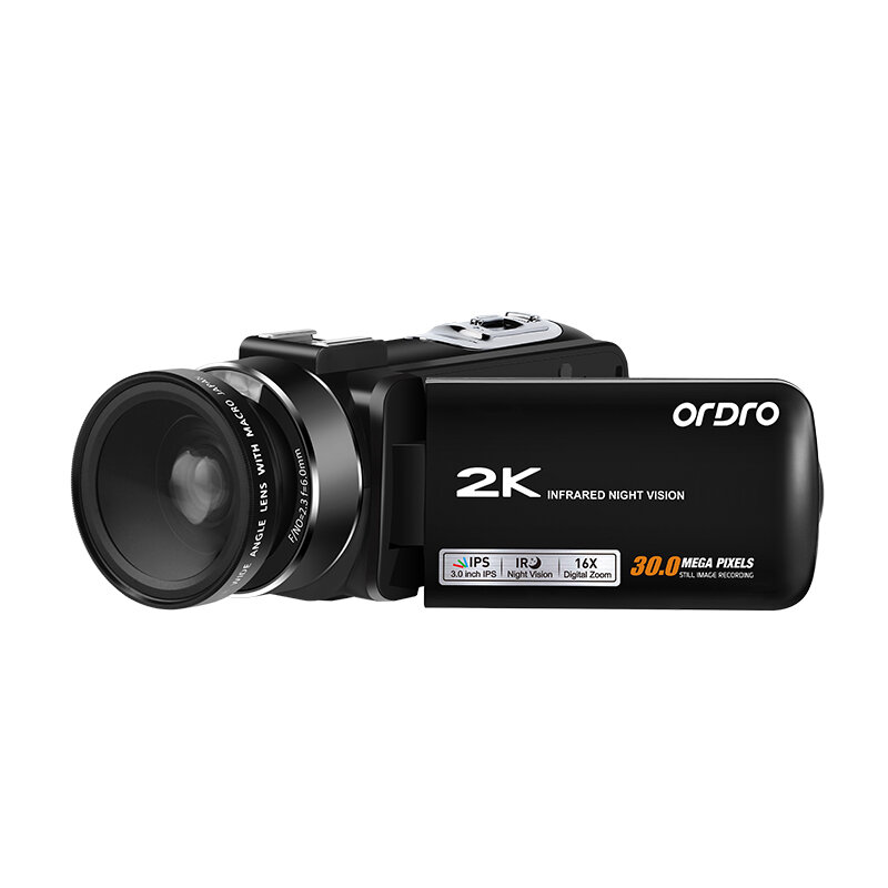 

Ordro HDR-Z63 2K Ultra HD цифровое видео камера WIFI камера Anti-shake IR Инфракрасное ночное видение + малый широкий уг
