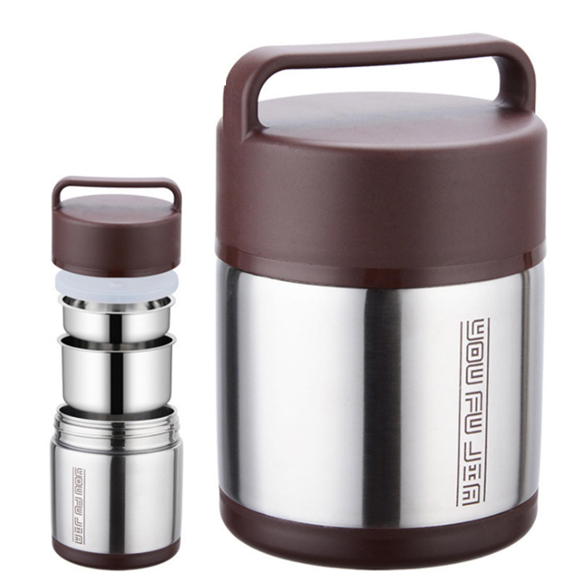 Vacuum Insulated Lunch Box Stainless Steel Jar Hot Cold Thermos