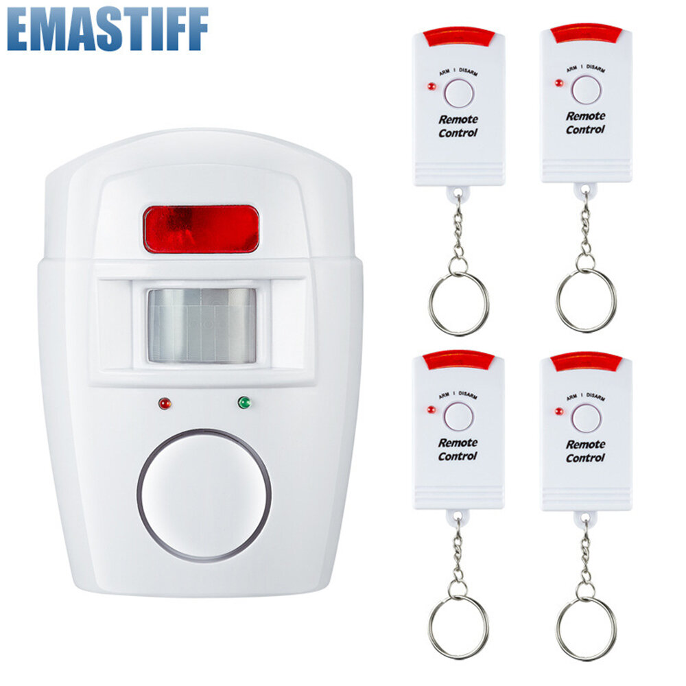 EMASTIFF 105dB Human Body Sensor Infrared Human Body Induction Remote Control Alarm Household Electronic Dog Alarm