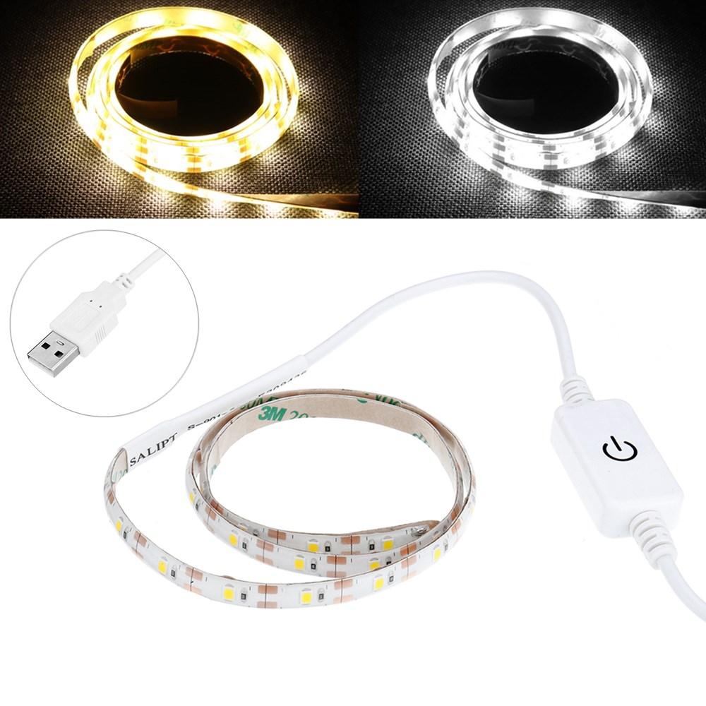 0.5M USB Powered Waterproof LED Strip Light With Touch Dimmer Switch for Outdoor Home Decor DC5V