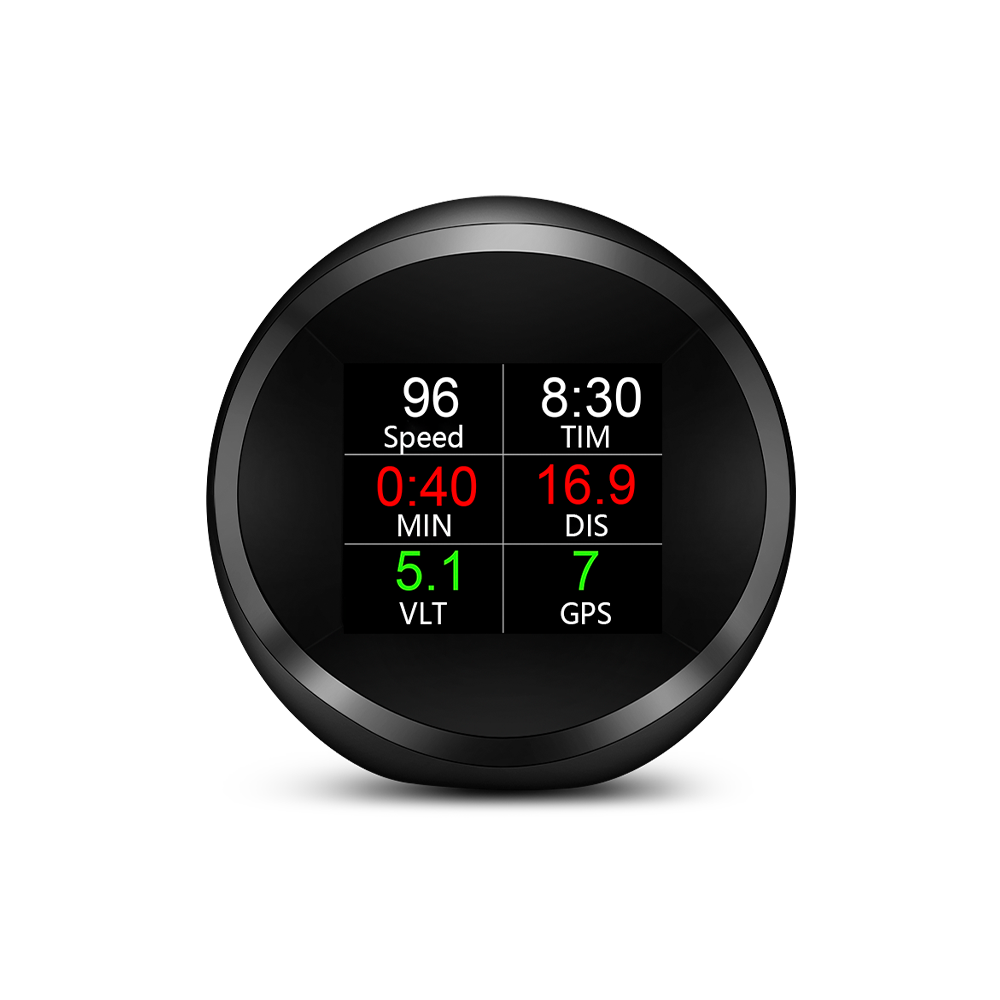 

GP11 Car HUD Display Slope Meter Head Up Display Gauge Speedometer Alarm Function Intelligent GPS LCD Display