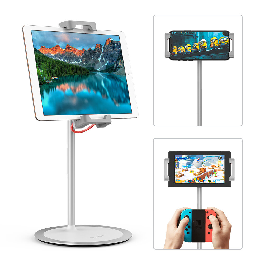 

BlitzWolf® BW-TS2 Universal 360 Rotation Aluminum Alloy Tablet Mobile Phone Desktop Stand for 4.7-12.9 inch Devices