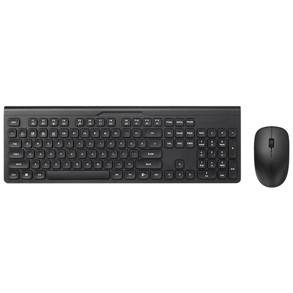 Rapoo MK270 Keyboard Mouse Combo Multi-Mode Wireless 2.4G BT3.0/5.0 104-Key Business Keyboard 1300DPI Silent Mice with U