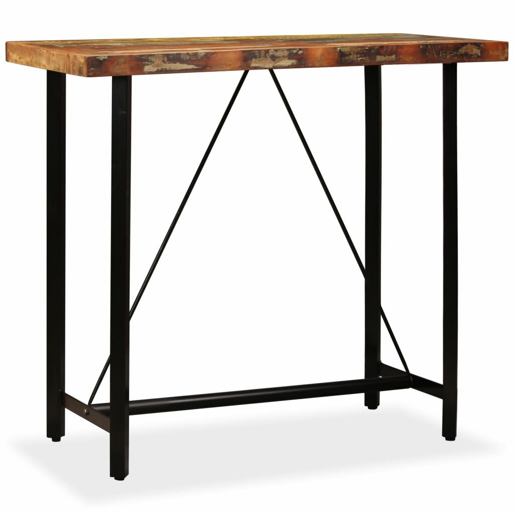 Bar Table Solid Reclaimed Wood 47.2