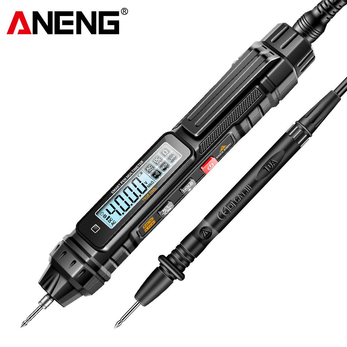 

ANENG A3005 Digital Multimeter Pen Type 4000 Counts Professional Meter Non-Contact Auto AC/DC Voltage Ohm Diode Tester F