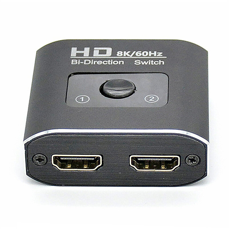 

MnnWuu Bi-Directional HDMI Switch 1 Input 2 Output / 2 Input 1 Output HDMI Splitter 8K Video Display Dongle