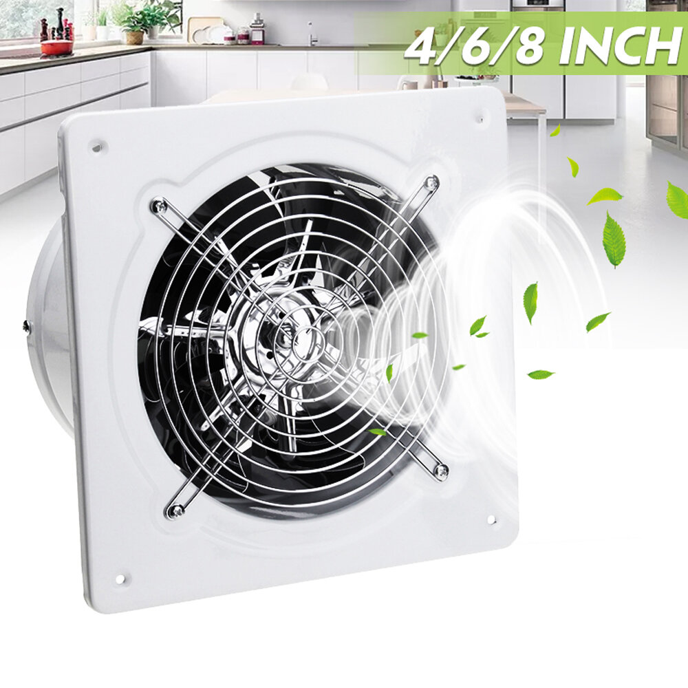

25W 2800r/min 4inch Exhaust Fan Wall Mounted Blower Bathroom Kitchen Air Vent Ventilation Extractor 220V/110V