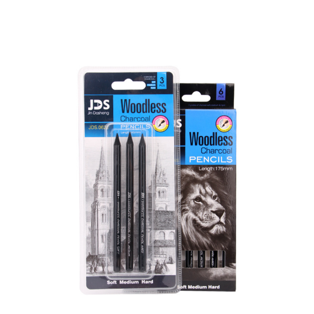 

3/6 Pcs Professional Drawing Sketch Full Carbon Pen Art Student Pencil Painting Supplies