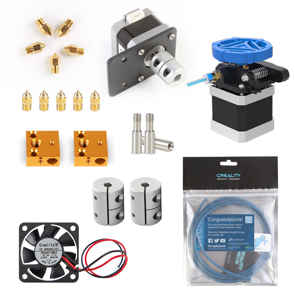 

Creality 3D® Ender-3/Ender-3S Wearing Parts Package with Nozzle Kit/Motor Kit/Cooling Fans/Coupling/Limit Switch